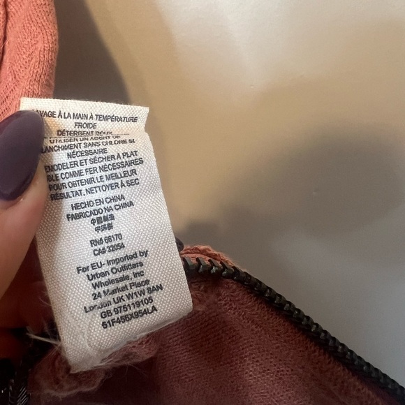 Free People Highway Knit Rust Orange Oversized Sweater Vest XS - Picture 4 of 7